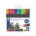STAEDTLER®  3187 permanenter Doppelfasermaler-Sets, 18 Stifte, Set