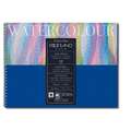 FABRIANO® „Watercolour“ Aquarellkarton, 21 cm x 29,7 cm, fein, 300 g/m², Spiralblock mit 12 Blatt