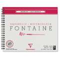 Clairefontaine FONTAINE Aquarellpapier Spiralblock, Feinkorn, 24 cm x 30 cm, 300 g/m², fein, Spiralblock