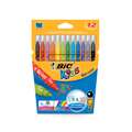 BIC® Kids COLEUR Fasermaler-Sets, 12 Farben