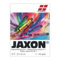 JAXON® Aquarellblock, 24 cm x 32 cm, 165 g/m², rau, Block (1-seitig geleimt)