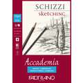FABRIANO® "Accademia" Skizzen- und Zeichenpapier, 14,8 cm x 21 cm, DIN A5, matt, 120 g/m², 2. Block mit 50 Blatt (einseitig geleimt)