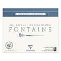 Clairefontaine FONTAINE Aquarellblock Torchon Wolke, 24 cm x 30 cm, 300 g/m², rau, Block (4-seitig geleimt) mit 15 Blatt