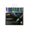UNI POSCA Marker-Set PC-5M, Cool Colour-Set, 8-teilig