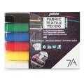 pébéo 7A Textilmarker (opak) für helle und dunkle Textilien, Sets, 6 Farben, Set