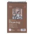 Strathmore® 400 Drawing Zeichenblock, 14,8 cm x 21 cm, DIN A5, 163 g/m², matt, Spiralblock mit 24 Blatt