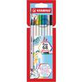 STABILO® Pen 68 brush Sets im Kartonetui, 8er Set