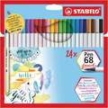 STABILO® Pen 68 brush Sets im Kartonetui, 24 er Set