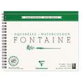 Clairefontaine FONTAINE Aquarellpapier Spiralblock, Grobkorn, 24 cm x 30 cm, 300 g/m², rau, Spiralblock