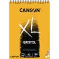 CANSON® XL® Bristol Spiralblock, 29,7 cm x 42 cm, DIN A3, 180 g/m², glatt, Spiralblock