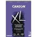 CANSON® XL® Mix Media 300 g/qm, 29,7 cm x 42 cm, DIN A3, 300 g/m², matt, Spiralblock