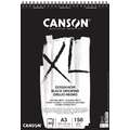 CANSON® XL® Dessin Noir schwarzes Zeichenpapier, 29,7 cm x 42 cm, DIN A3, 150 g/m², glatt|grob