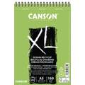 CANSON® XL® Recycling Spiral-Zeichenblock, 14,8 cm x 21 cm, DIN A5, 160 g/m², fein, Spiralblock