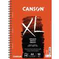 CANSON® XL® Skizzen- und Studienblock, 21 cm x 29,7 cm, DIN A4, Spiralblock, 90 g/m², Längsbindung, 120 Blatt