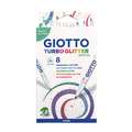GIOTTO Turbo Glitter Fasermaler-Sets, Pastell