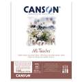 CANSON® Mi-Teintes® Pastellblock, 32 cm x 41 cm, Block (1-seitig geleimt), 160 g/m², Weiß