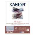 CANSON® Mi-Teintes® Pastellblock, 32 cm x 41 cm, Block (1-seitig geleimt), 160 g/m², Graublau