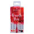 TALENS ECOLINE® Brush Pen Marker-Sets, 5er, Rot