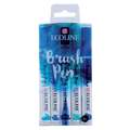 TALENS ECOLINE® Brush Pen Marker-Sets, 5er, Blau