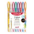 UNI-BALL Signo Glitter UM120SP Gelschreiber, 8er-Set, Kunststoffverpackung