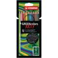 STABILO® GREENcolors ARTY Etuis, 12er Kartonetui, Set