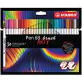 STABILO® Pen 68 brush ARTY Sets, 30 Stifte, Set