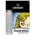 CANSON® Illustration Manga, 21 cm x 29,7 cm, DIN A4, 250 g/m², glatt, Block (1-seitig geleimt)