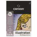 CANSON® Illustration Manga, 29,7 cm x 42 cm, DIN A3, 250 g/m², glatt, Block (1-seitig geleimt)