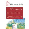 Hahnemühle Aquarell-Block „Burgund“, 17 cm x 24 cm, rau, 250 g/m², Block (4-seitig geleimt)