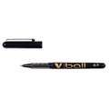 PILOT Pen V-Ball Tintenroller, Schwarz, Strichstärke 0,4 mm, Kugeldurchmesser 0,7 mm