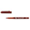PILOT Pen V-Ball Tintenroller, Rot, Strichstärke 0,3 mm, Kugeldurchmesser 0,5 mm