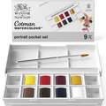WINSOR & NEWTON Cotman™ Themen-Sets mit 8 halben Näpfchen, Portrait, Set