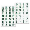 Qbix Industrial Alphabet Schablonen-Sets, 29,7 cm x 42 cm, DIN A3, Set