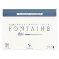 Clairefontaine FONTAINE Aquarellblock Torchon Wolke, 42 cm x 56 cm, 300 g/m², rau, Block (4-seitig geleimt) mit 15 Blatt