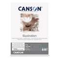 CANSON® Illustration Zeichenblock, 29,7 cm x 42 cm, DIN A3, glatt, 200 g/m²