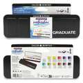 DALER-ROWNEY GRADUATE Aquarell Studenten-Set, 12 halbe Näpfe + Zubehör