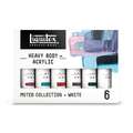 Liquitex® HEAVY BODY Acrylfarbe Sets, Set, Gedämpfte Töne + Weiß 6 x 59 ml