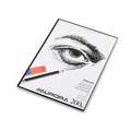 AURORA Zeichenblock DIN A4, 21 cm x 29,7 cm, DIN A4, Block mit 20 Blatt (1-seitig geleimt), 200 g/m²