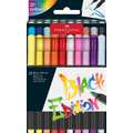 FABER-CASTELL Black Edition, Brush Soft Pen Sets, 20er-Set