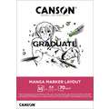 CANSON® Graduate Manga Marker Layout Block, 21 cm x 29,7 cm, DIN A4