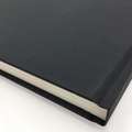 SEAWHITE Black Cloth Skizzenbuch, 10,5 cm x 14,8 cm, DIN A6, 92 Seiten/ 46 Blatt, 140 g/m², Hochformat