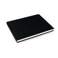 SEAWHITE Black Cloth Skizzenbuch, 19 cm x 25 cm, 140 Seiten/ 70 Blatt, 140 g/m², Querformat