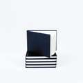 SEAWHITE Black Cloth Skizzenbuch, 10,5 cm x 14,8 cm, DIN A6, 92 Seiten/ 46 Blatt, 140 g/m², Querformat