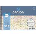 CANSON® Aquarelle Aquarellpapier, 12,5 cm x 18 cm, rau, 300 g/m², Spiralblock mit 12 Blatt