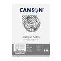 CANSON® Calque satiniertes Transparentpapier, 29,7 cm x 42 cm, DIN A3, 90 g/m², Block mit 50 Blatt (1-seitig geleimt)