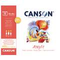 CANSON® Acrylic Acrylmalpapier, 38 cm x 46 cm (8F), 400 g/m², fein, 1-seitig geleimter Block mit 10 Blatt