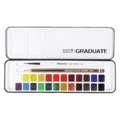 DALER-ROWNEY GRADUATE Aquarell Studenten-Set, 24 halbe Näpfe + Zubehör