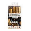 Royal & Langnickel® ACRYLIC MARKER – 4er Sets, Gold, 0,7 mm|1,2 mm|2 mm|12 mm, Set