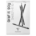 Clairefontaine Zeichenblock GraF It, Weiß, 10,5 cm x 14,8 cm, DIN A6, 90 g/m²