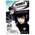 Clairefontaine Manga Illustration Zeichenblock, 250 g/qm, 20 Blatt, DIN A5